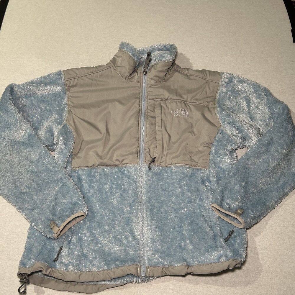 The North Face Denali Fleece Jacket Women's L Light Blue Polartec